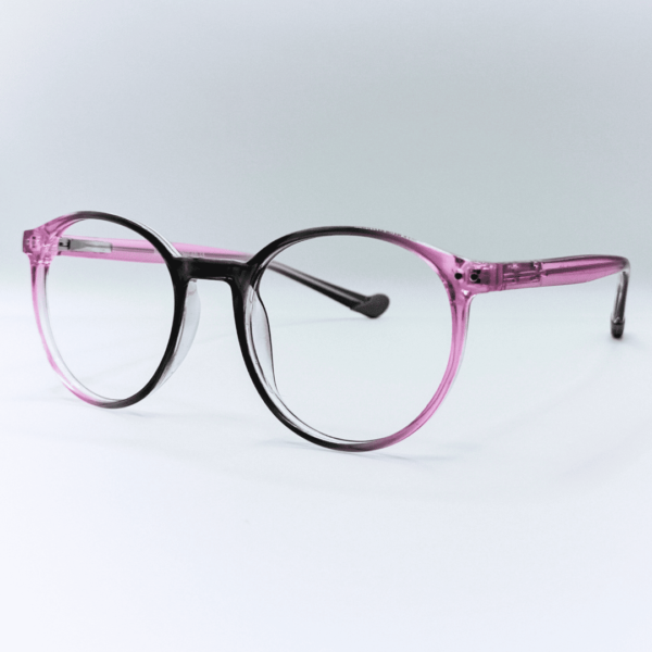 Gafas Redondas de Pasta Rosadas - Imagen 3