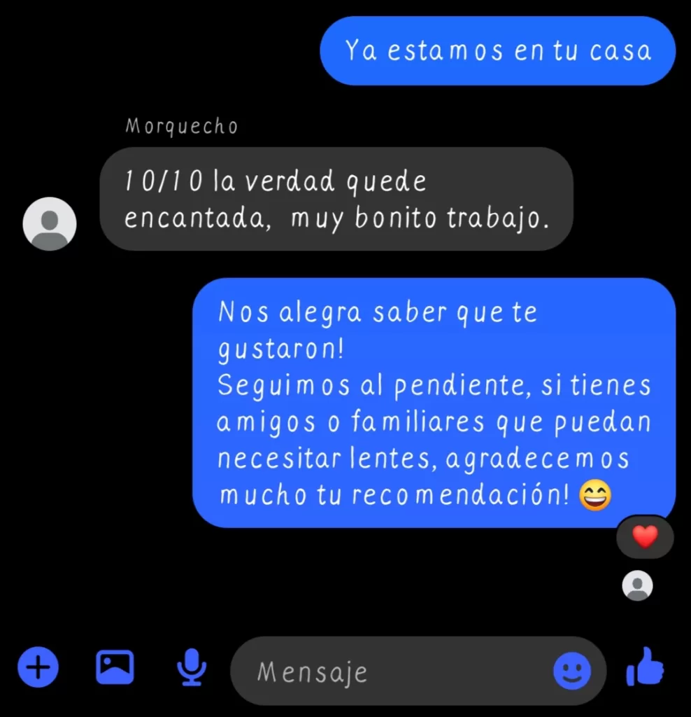 Examen de la vista a domicilio